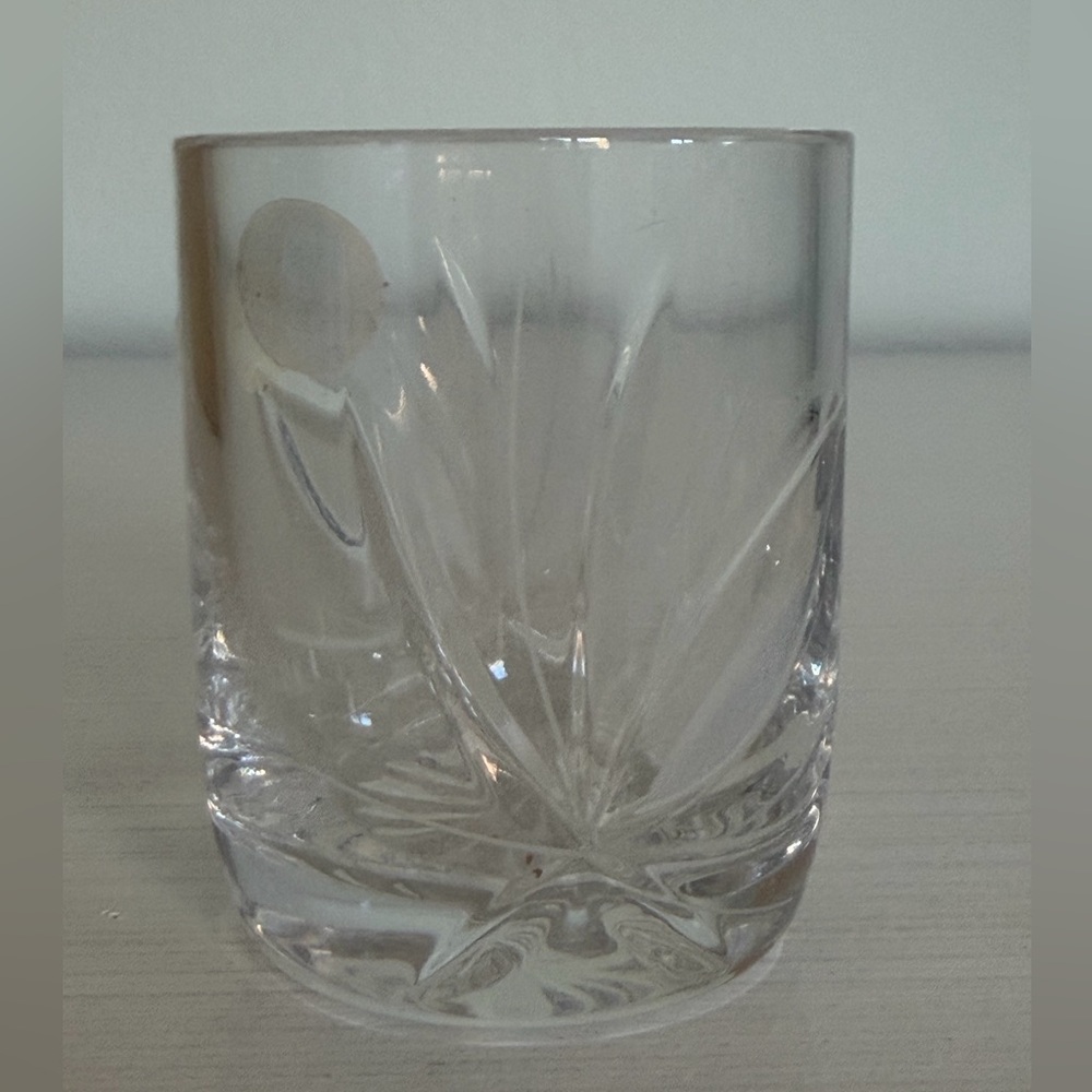 Lead crystal shot glasses. 6 pieces - Picture 2 of 10